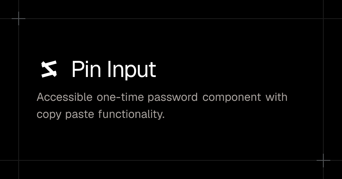 Pin Input – shipbase/ui