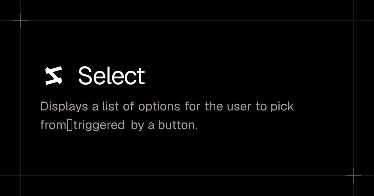 Select – shipbase/ui
